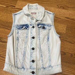 Denim Button-up vest
